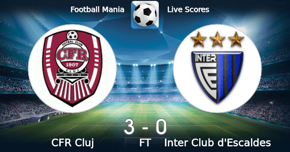 Football Mania - CFR Cluj vs Inter Club d'Escaldes 21/07/2022